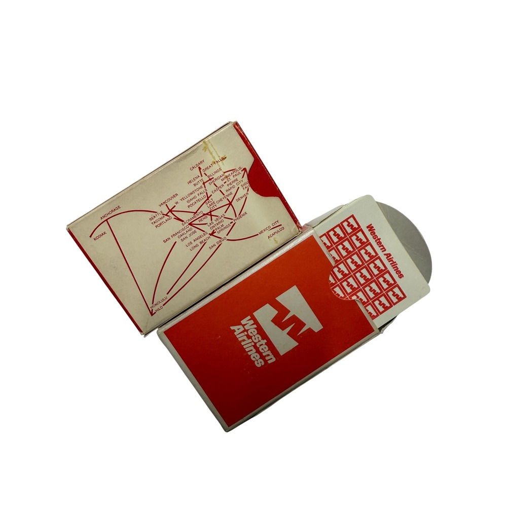Vintage Western Airlines Playing Cards